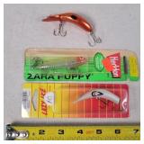 3 Fishing Lures 2.5" - 3"