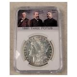1881-O Morgan Silver Dollar