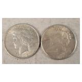 1922 & 1922-S Silver Peace Dollars