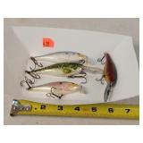 4 Fishing Lures 4" to 5"