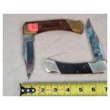 2- Folding 5" Knives / Night Hawk / Bauer Built