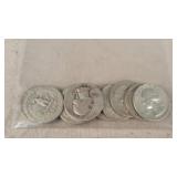 10 Silver Washington Quarters