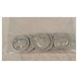 10 Silver Washington Quarters