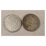 1921-D & 1921 Morgan Silver Dollars