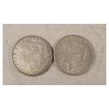 1921 & 1921-D Morgan Silver Dollars