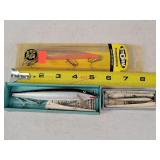 3 Fishing Lures 2" to 5"