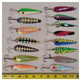 15 Fishing Spoon Lures 4.5" - 5"
