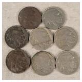 8- Indian Head Nickels