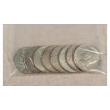 8- 1967 Kennedy Half Dollars