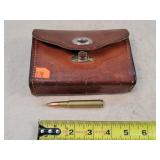 18- 30-06 Rifle Cartridges in Leather Sheath
