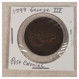 1799 George III Large Cent - Post Colonial
