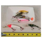 6- Fishing Lures 2" to 4"
