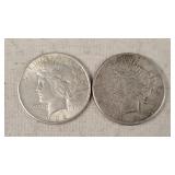 1922 & 1923-S Silver Peace Dollars