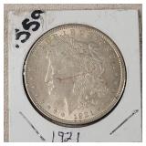 1921 Morgan Silver Dollar
