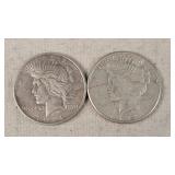 1922 & 1923 Silver Peace Dollars