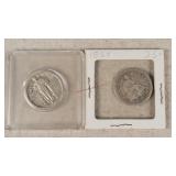 1854 Seated Liberty & Standing Liberty Quarters