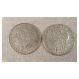 1921-S & 1921-D Morgan Silver Dollars