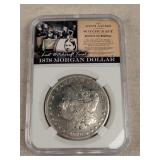 1878 JSB Stamped Morgan Silver Dollar