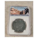 1927-D Silver Peace Dollar