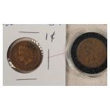1901 & 1902 Indian Head Cents