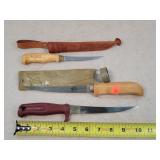 Bass Pro, Finland, & Sweden Filet Knives