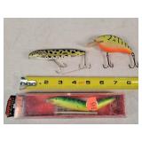 3 Fishing Lures 4" to 7"