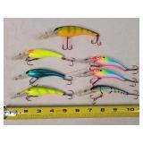 7 Fishing Lures 4" - 5"