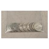10 Silver Washington Quarters