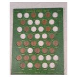 Wheat Cents on Collector Board