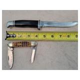 Buck 4" Pocket & 9" Fixed Blade Knife