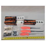M4 AR15 Latch, Fillet Knives, Arrow Blades