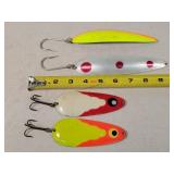 4- 4 to 7" Fishing Spoons