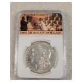1891 Morgan Silver Dollar