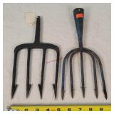 2- Vintage Fish Spear Ends