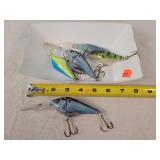5 Fishing Lures 3" to 5"
