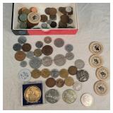 Token & Foreign Coins (some silver)