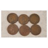 6- 1900-1907 Indian Head Cents