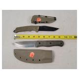 2- 9" Fixed Blade Knives