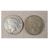 1924 & 1925 Silver Peace Dollars