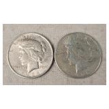 1924 & 1925 Silver Peace Dollars