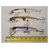 3 Jointed Fishing Lures 7"