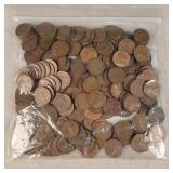 Pack of 200 Wheat / Few Memorial Cents