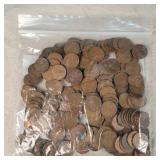 Pack of 200 Wheat/ few Memorial Cents