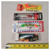 4 Fishing Lures 3" - 5.5"