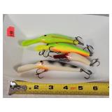 4 Fishing Lures 2" to 5"