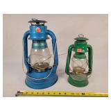 2- Dietz Vintage Kerosene Barn Lanterns