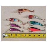 7 Fishing Lures 3.5" - 4.5"