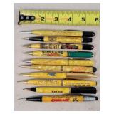 10- Celluloid Advertising Mechanical Pencils