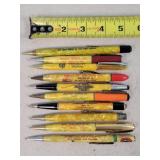 10- Celluloid Advertising Mechanical Pencils