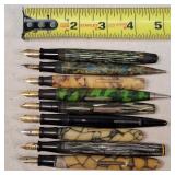 9- Parts / 14K Tipped Fountain Pens